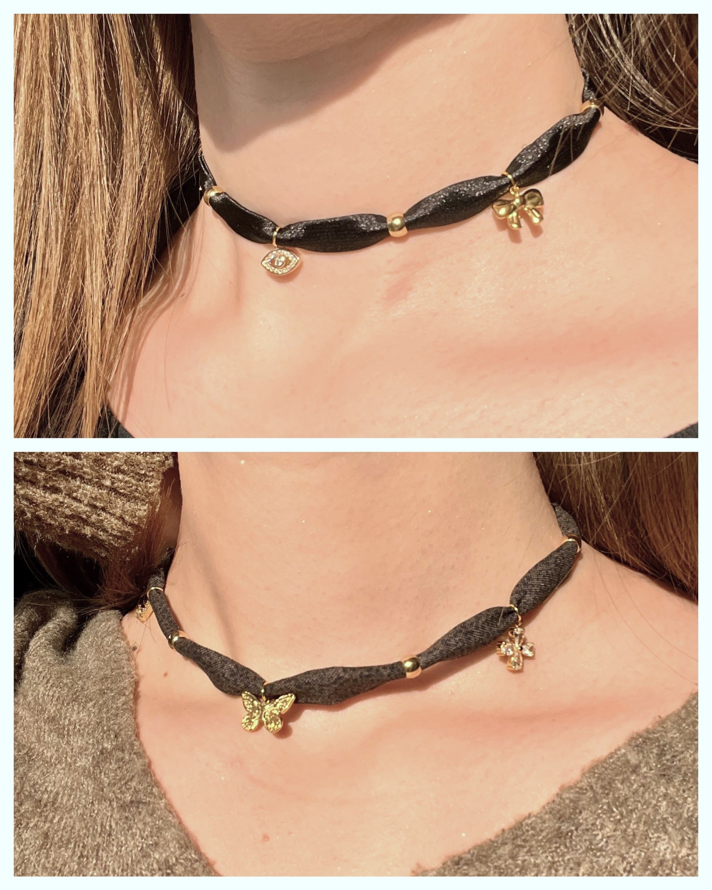 Collier tissu - PERSONNALISABLE
