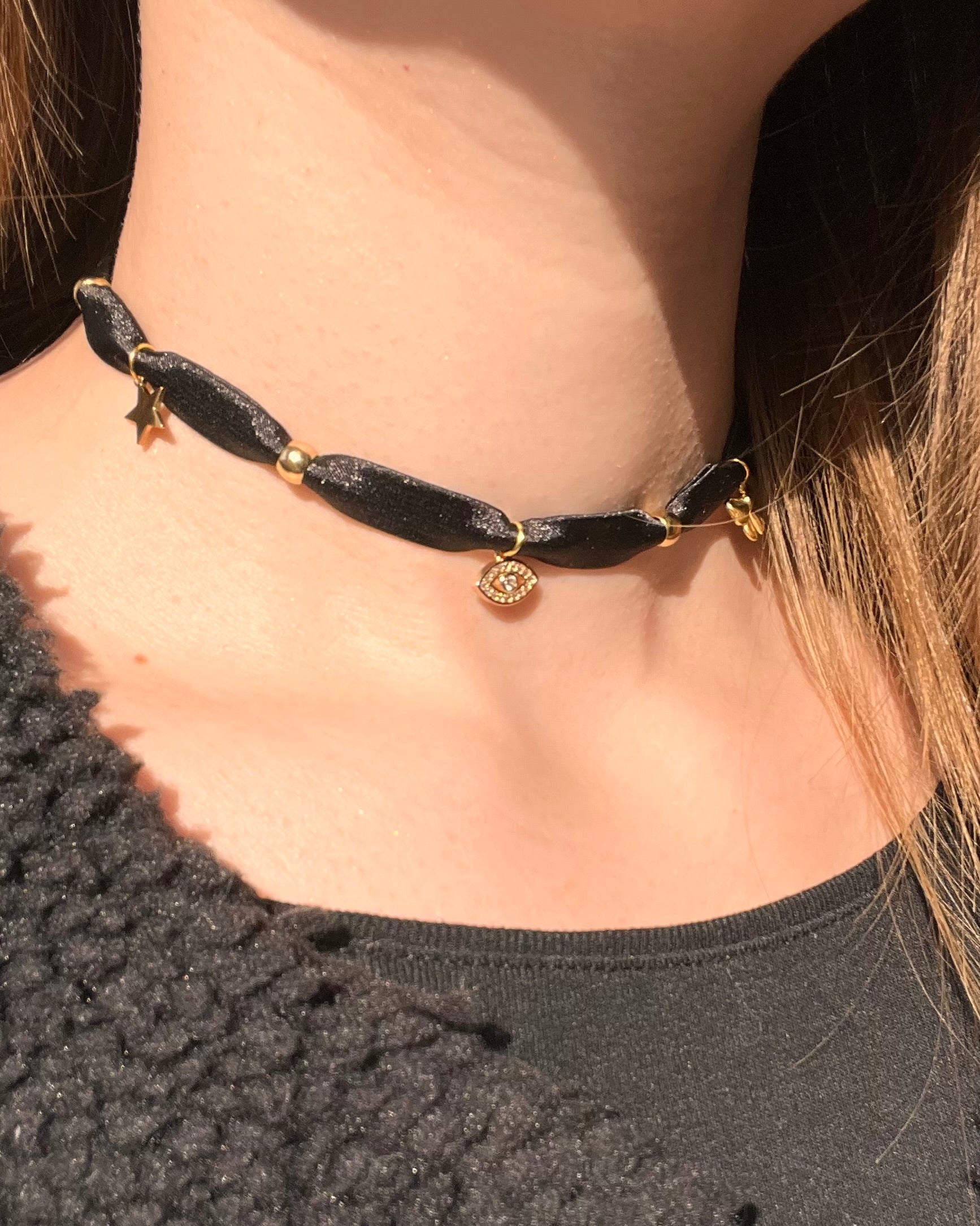 Collier tissu - PERSONNALISABLE