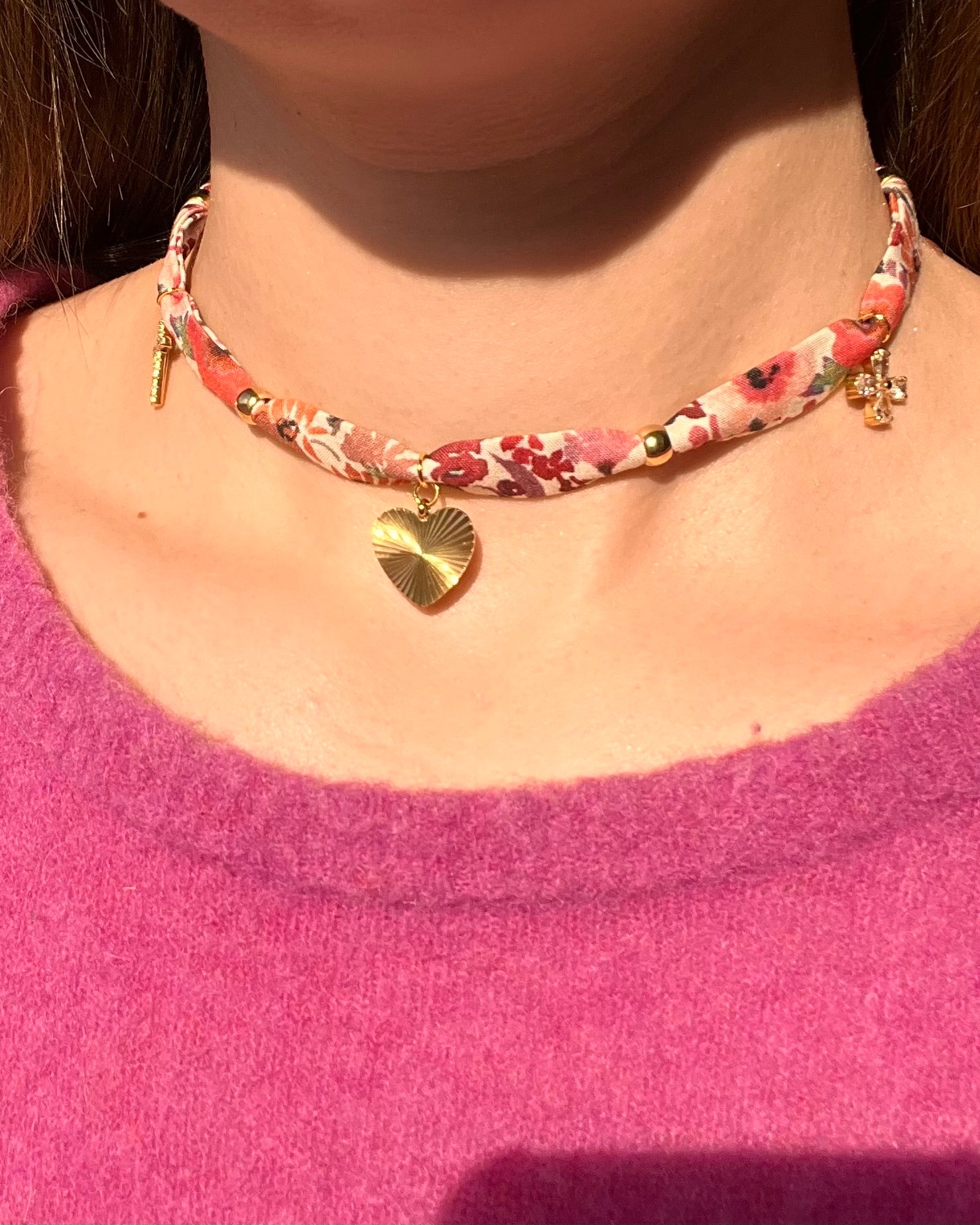 Collier tissu - PERSONNALISABLE
