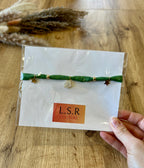 Collier ras de cou en tissu - fleur