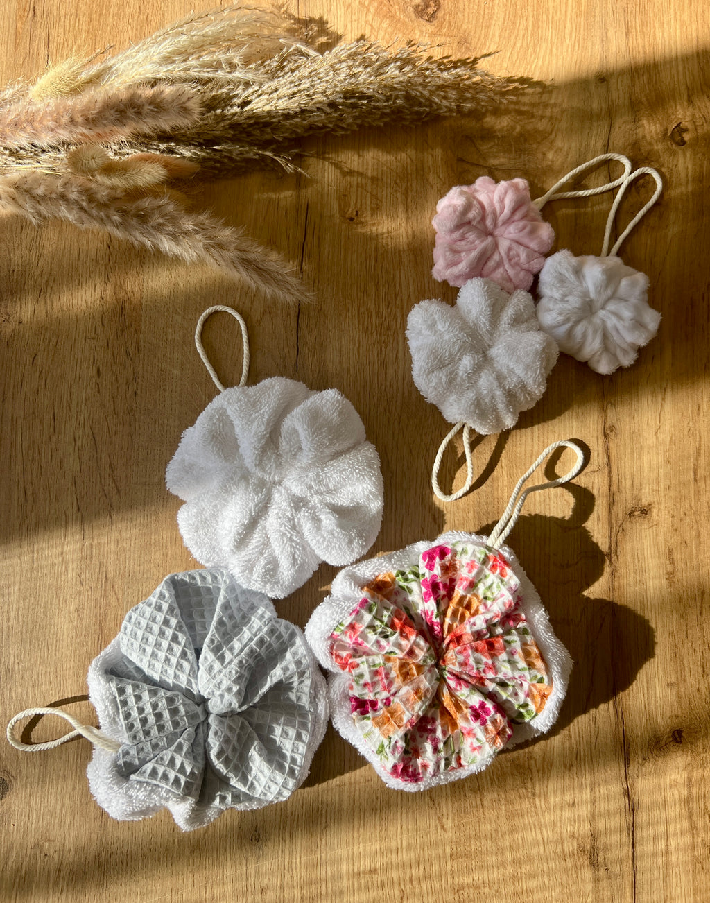 Fleur de douche nid d'abeille - BLEU