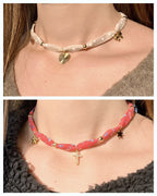 Collier tissu - PERSONNALISABLE