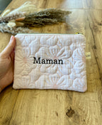 Pochette brodé « MAMAN »