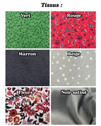 Collier tissu - PERSONNALISABLE