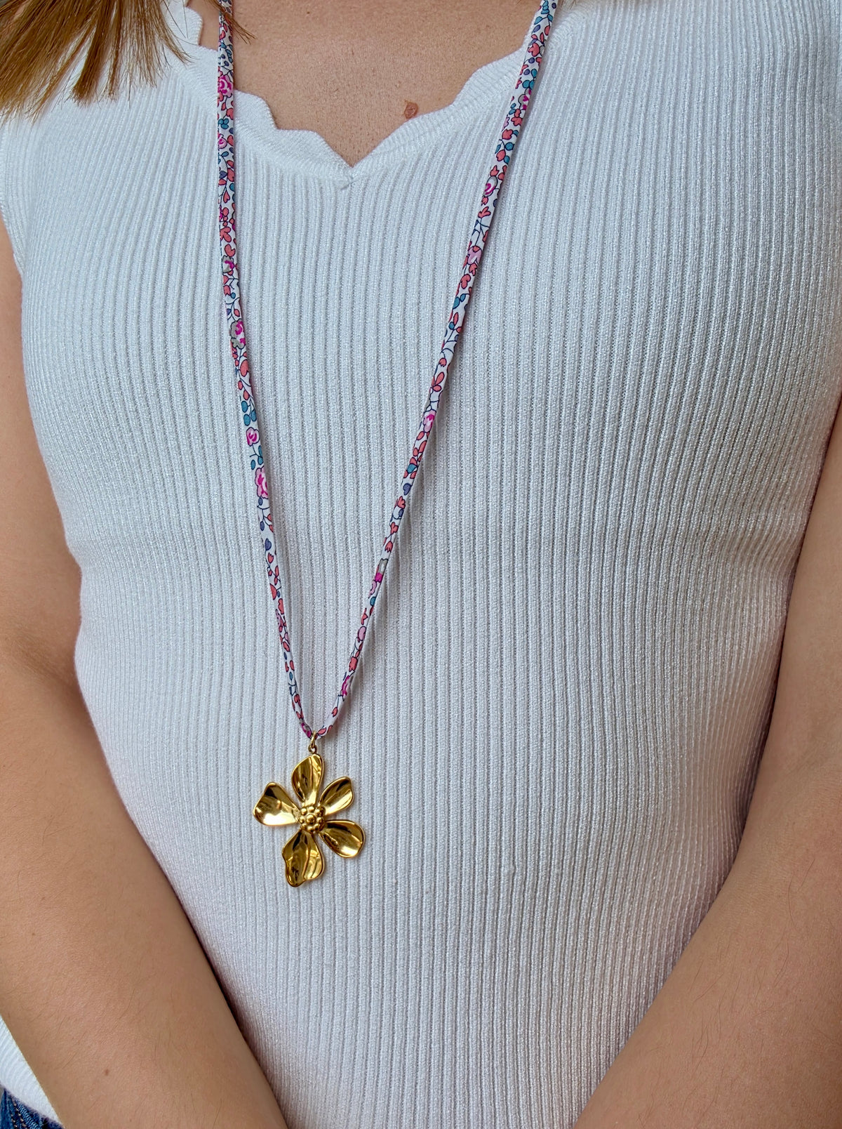 Collier long Liberty fleur