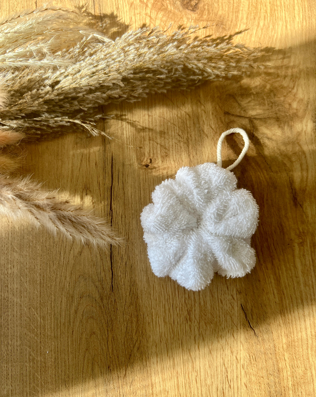 Fleur de douche éponge - BLANCHE
