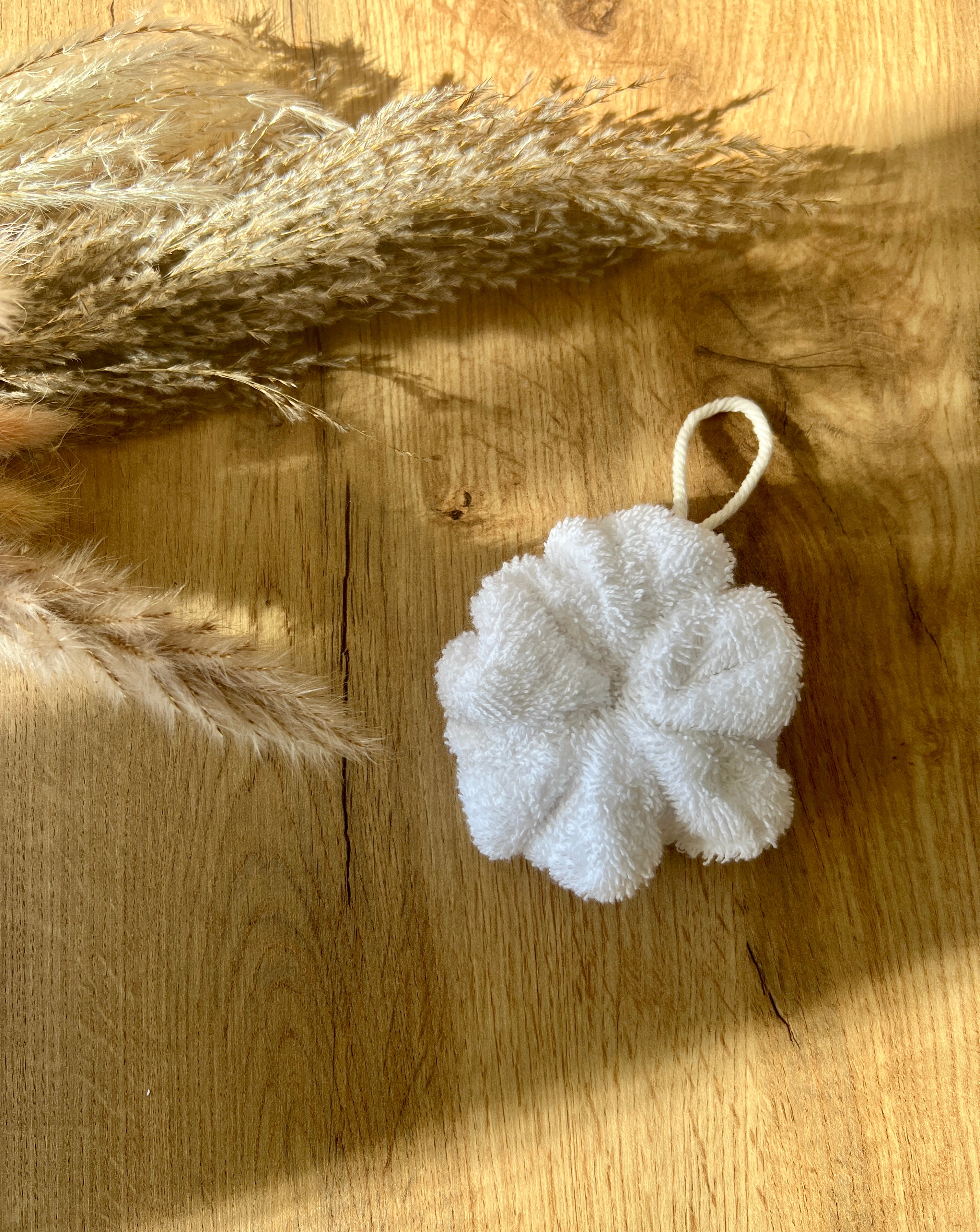 Fleur de douche éponge - BLANCHE